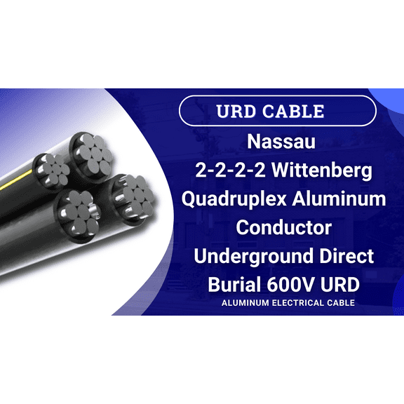 700' Wittenburg 2-2-2-2 Aluminum URD Burial Quad Cable