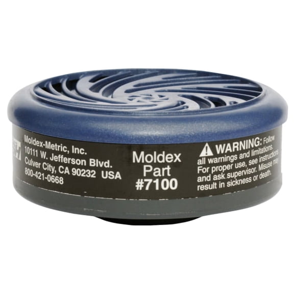 Moldex 7100 Organic Vapors Gas/Vapor Cartridge, Black