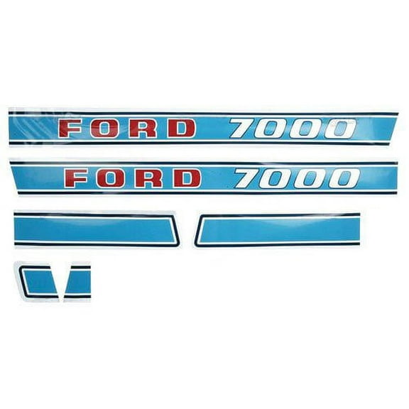 7000 Diesel Hood Decal Set fits Ford 7000