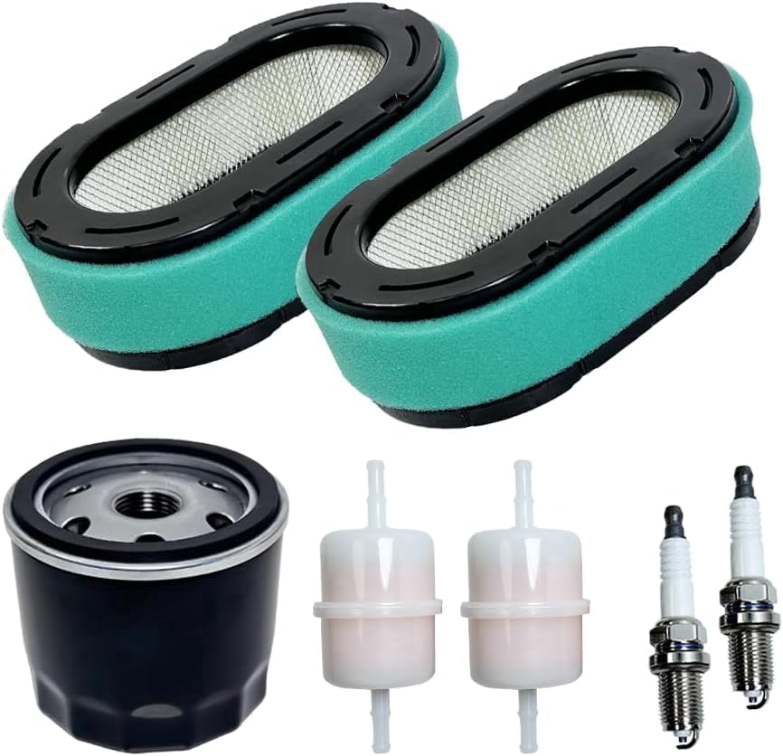 Fo7000 Maintenance Kit 32 083 09-S Air Filter with Oil-Fuel Filter Spark Plugs for Kohler KT725 KT735 KT740 KT745, 32 883 09-S1 Tune Up Kit for Cub Cadet XT1 XT2 Lawn Mower 19HP-26HP Engine MTD Parts