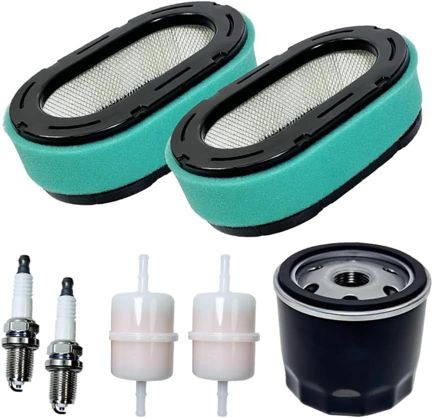 7000 Maintenance Kit 32 083 09-S Air Filter with Oil-Fuel Filter Spark Plugs for Kohler KT725 KT735 KT740 KT745, 32 883 09-S1 Tune Up Kit for Cub Cadet XT1 XT2 Lawn Mower 19HP-26HP Engine MTD Parts