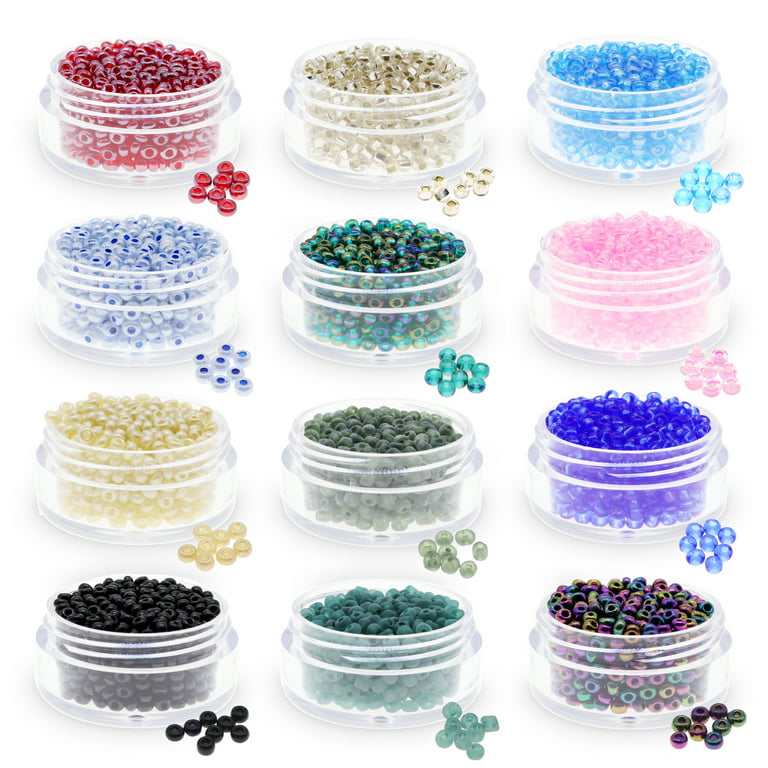 6/0 Frost Glass Beads, Frosted Beads, Bulk Beading Supplies, Glass Beads,  DIY Jewelry Making, DIY Jewelry Making Supplies, Frosty Glass Bead
