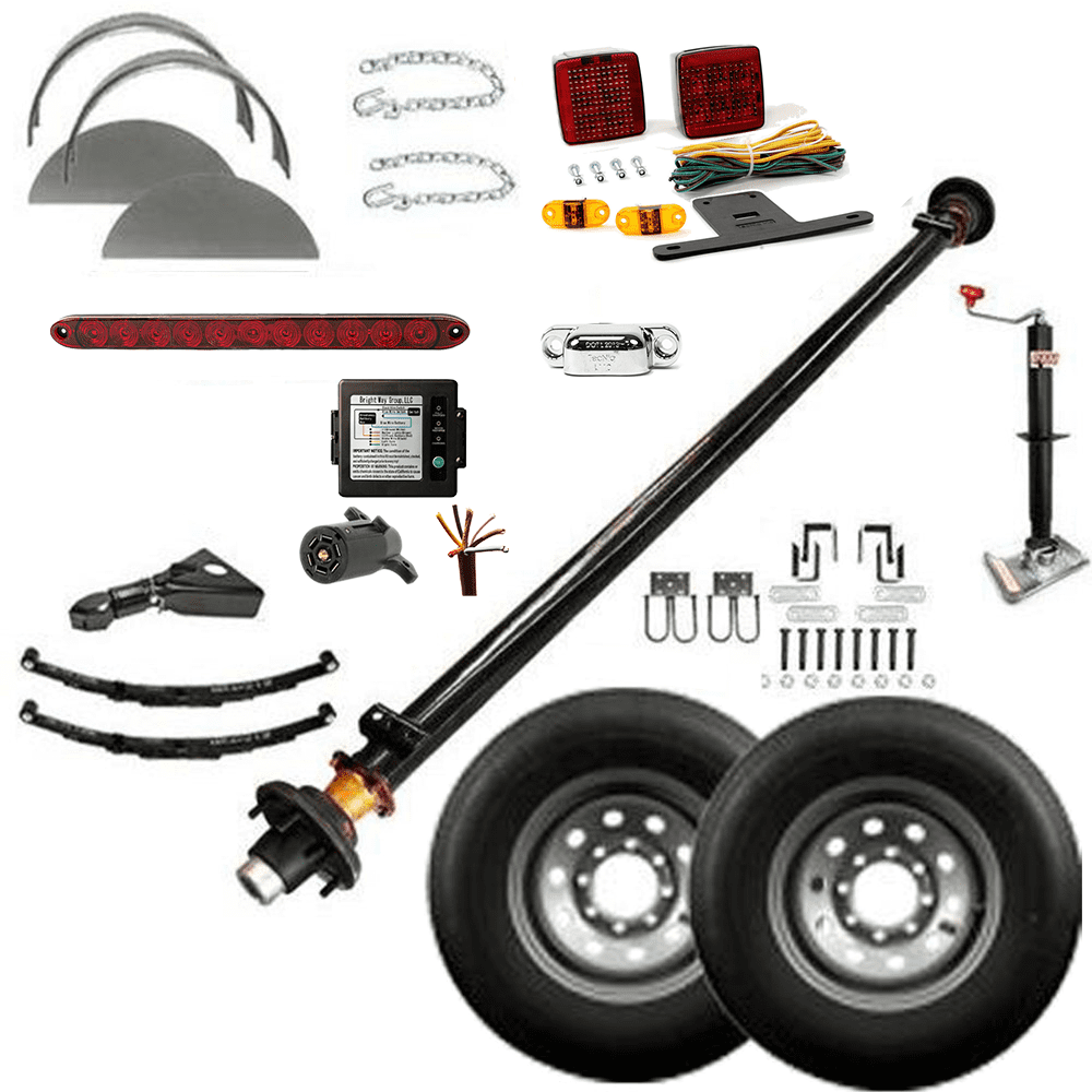 7000 lb Single Axle Trailer Parts Kit 7K Capacity LD