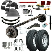 7000 lb TK Single Axle Trailer Parts Kit - 7K Capacity Heavy Duty (Drop Complete Original Series), 85/00 (Loose Spring Seats)