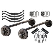 7000 lb TK Tandem Axle Heavy Duty Kit with Suspension - 14K Capacity Drop Axle Series, 85/00 Loose Spring Seats