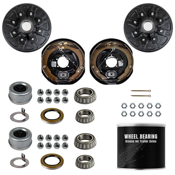 7000 lb Trailer Axle Electric Brake TK Service Kit - 7k Capacity, 1/2" Stud