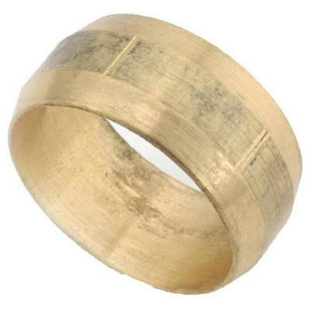 700060-06 0.38 in. Brass Compression Sleeve, Pack Of 10