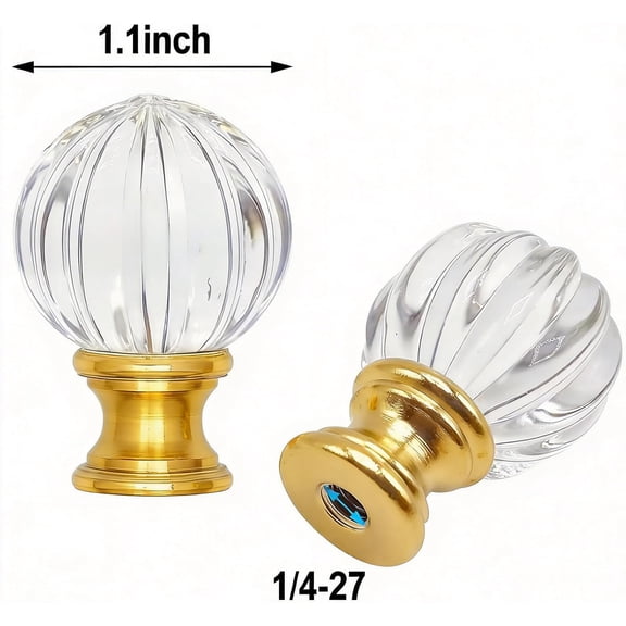 7000600 Brushed Nickel Finish Ball Lamp Finial 1-1/2 Inch