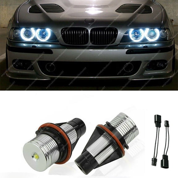 7000K LED Light Bulbs Angel Eye Marker For BMW E39 E60 E63 E64 E53 5 6 7 X3 X5 2PCS