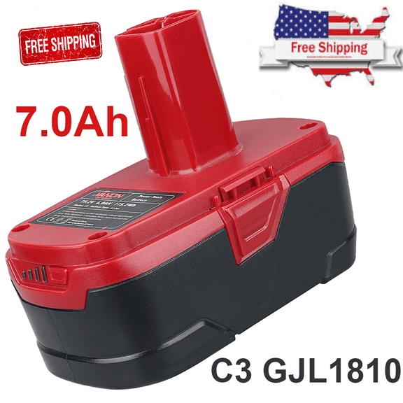 7000mAh C3 Battery Replace for Crafitsman 19.2 Volt Lithium-ion Battery DieHard XCP 130279005 11375 1323903 315.115410 315.11485 Compatible with 19.2V Cordless Power Tools