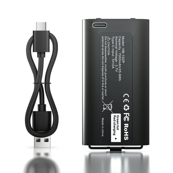 7000mAh Replacement Battery for MyQ Smart Garage Video Keypad,Rechargeable LED Light Battery with Charging Cable for MyQ Garage Door Keypad