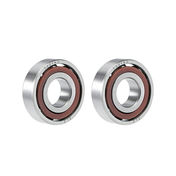 7001AC Angular Contact Ball Bearing 12x28x8mm Single Row, Open, Contact Angle 2pcs