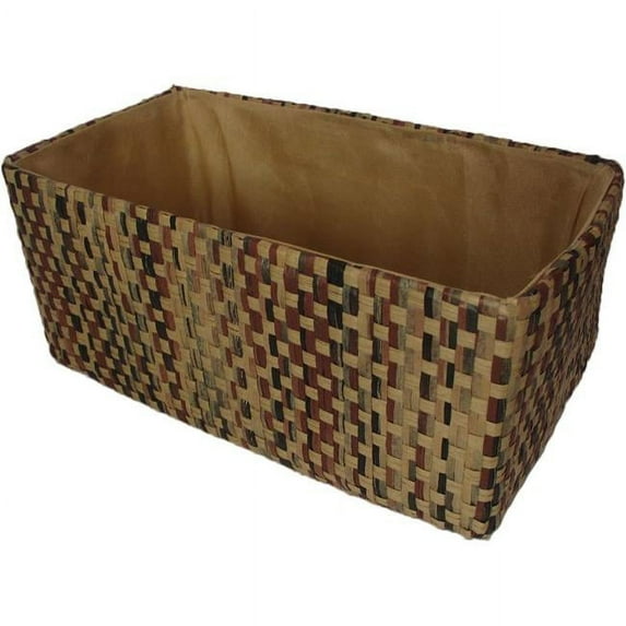 70032-D4 4 in. Collapsible Tote Mahogany Tweed - Double Pack of 2