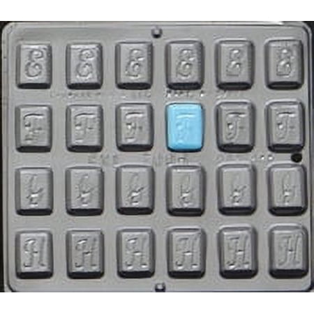 7006 Alphabet "E F G H" Chocolate Candy Mold