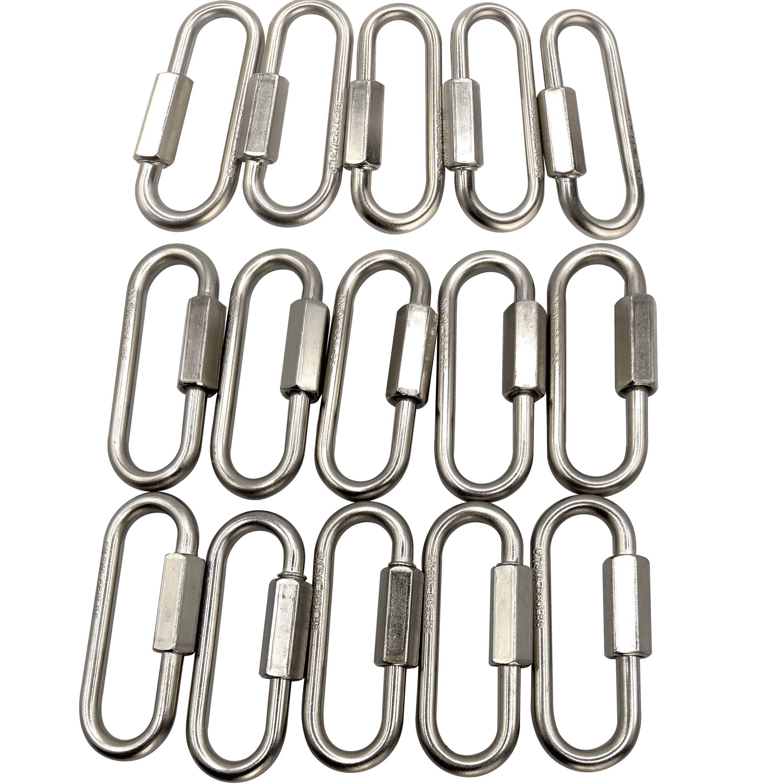 7009 Pk15 Nickel Plated 2.5 Inch Wide Mouth Toy Quick Link M&M Bird Toys - Pet Safe