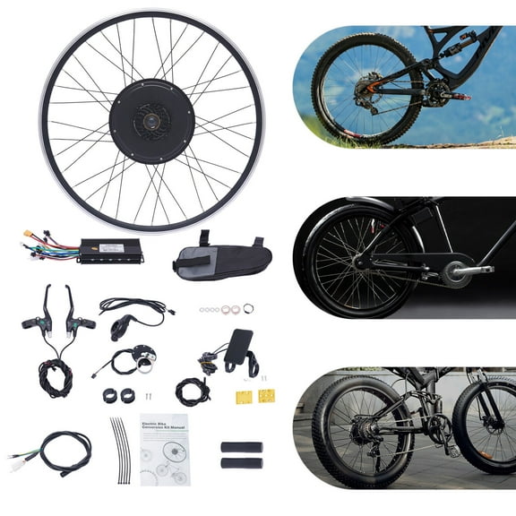 700C 28"/29'' 1000W Electric Bicycle Motor Conversion Kit Ebike Rear Wheel LCD compatible with disc brakes&V-shaped brakes