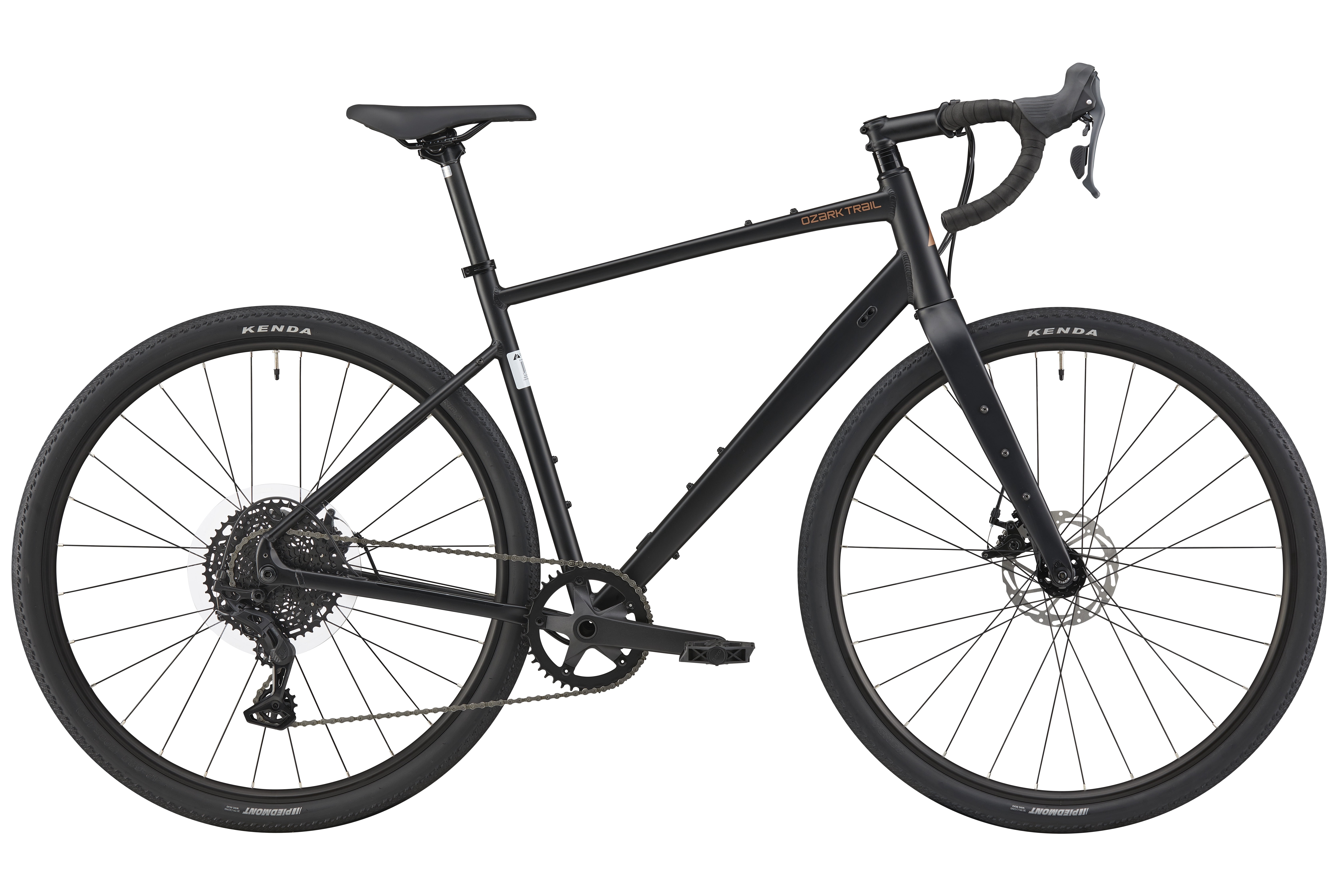 Ozark Trail G.2 Rebel Drop Bar Gravel Bike, 700C Wheels, Large Frame, Fits Riders 5'9" - 6'2"+, Black, Adult