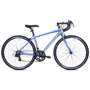 دراجة 700C Giordano Aversa Road للبالغين، إطار صغير، تناسب الراكب من سن 410 إلى 53 عامًا، للجنسين، أزرق