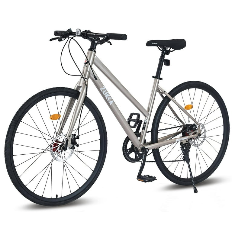 Hybrid Bikes For Adults 700C Hybrid Commuter Bike Steel Frame