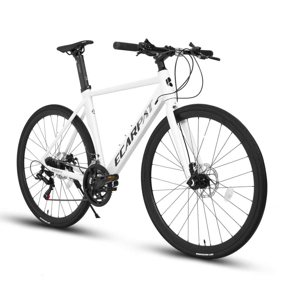 700C Road Bike 14 Speed Commuter City Bike with Dual Disc Brakes Light Weight Aluminum Frame Sport Bike Racing Bike with Adjustable Height Outdoor Cycling Bicycle Walmart