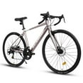 thumbnail image 1 of 700C Road Bike, 16-Speed Outdoor Bike Disc Brakes, Light Weight Aluminum Frame, Racing Bike City Commuting Road Bicycle for Women, 1 of 10