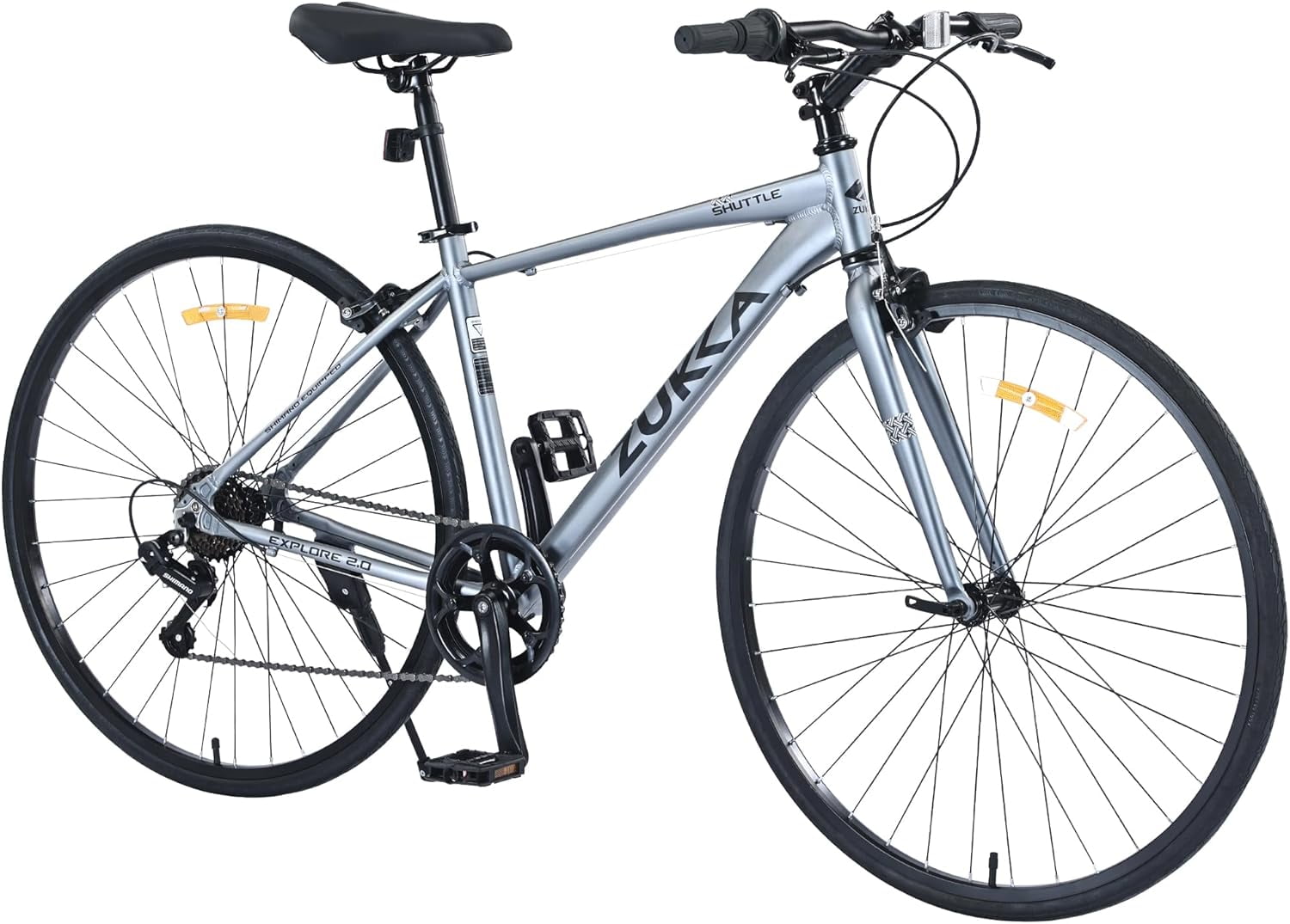 28 Inch Bike 700C Hybrid Road Bike 7-Speed Aluminum Frame With
