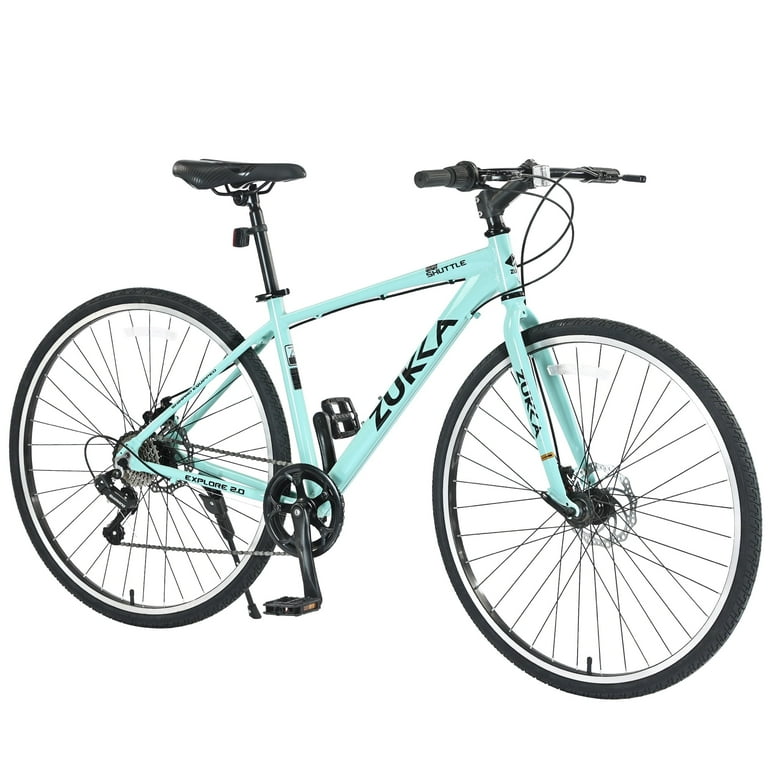 700C Road Bike, Shimano Speed Hybrid Bike with Aluminum Alloy