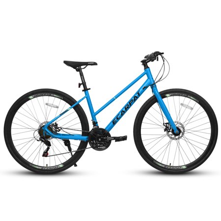 700C Road Bike with 21-Speed Drivetrain, Lightweight Frame, Disc Brakes, 35mm Wide Tires, Ideal for City Commuting and Student Riders