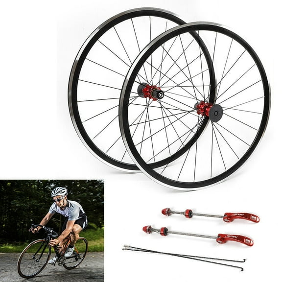 700C Ultralight Road Bicycle Wheel Front Rear Wheelset Brake Aluminum 7-11 Speed