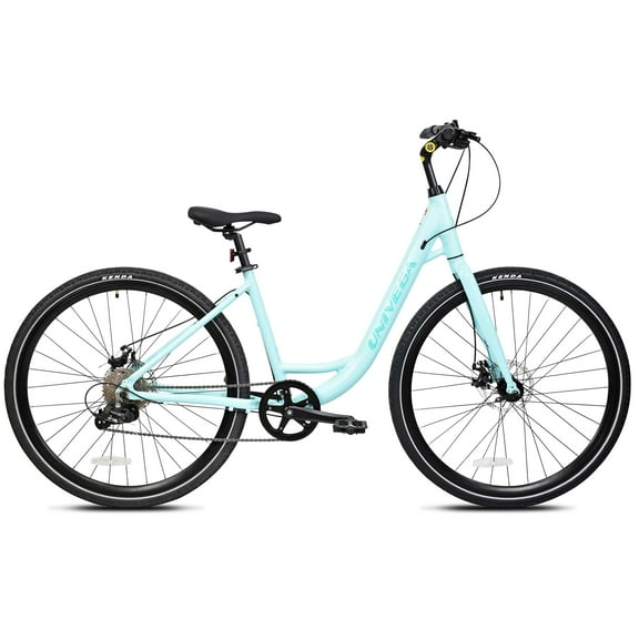 700C Univega Montega Sport Step Thru Comfort Hybrid Adult Bicycle, Small Frame, Fits Rider 5'2" - 5'6", Unisex, Mint