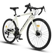 700Cx28 Road Bike, Lightweight Aluminum Frame, Disc Brakes, 16-Speed, Fast Acceleration, Suitable for Men and Women, Ideal for High-Intensity Riding