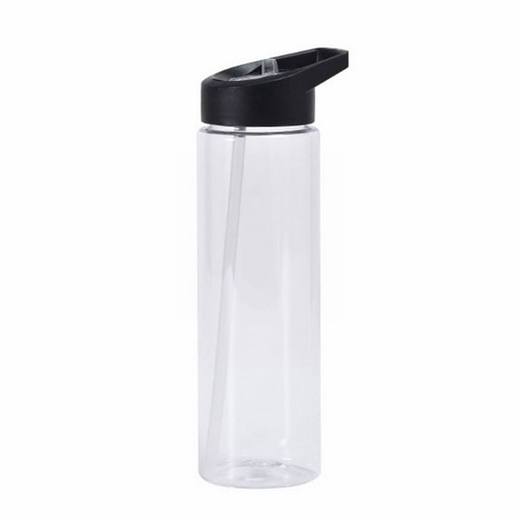 700Ml Large Capacity Clear Water Bottle Leakproof Drink, Basiess Leak-Proof Sports Water Bottle with Straw Lid, Portable Hydration Flask for Gym, Outdoor Adventures & Fitness Enthusiasts