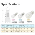 thumbnail image 1 of 700PCS Closed End Crimp Cap Copper Core Nylon Wire Connectors 22-10AWG Terminals, 1 of 9