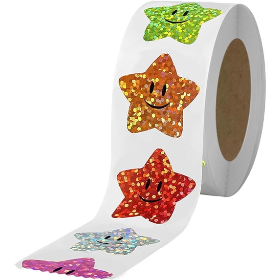 700Pcs Star Stickers,face Star Stickers for Kids Reward 1inch 8 Colored ...