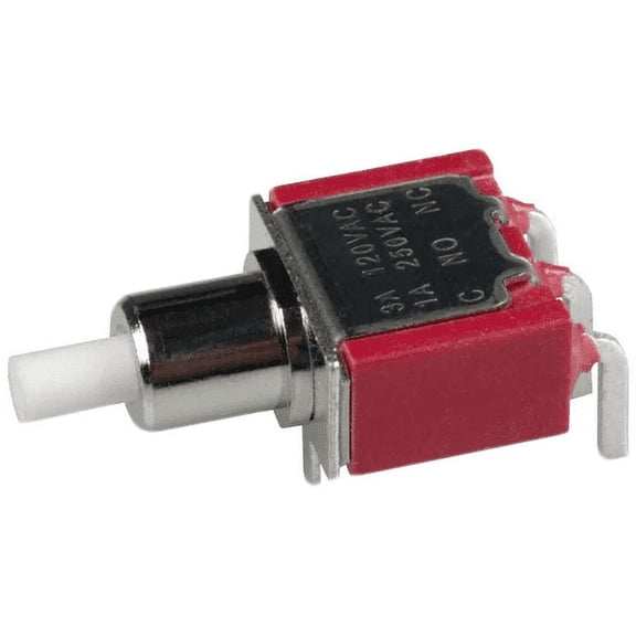 700SP7B20M6QE Switch Pushbutton SPDT 3A 120V Right Angle Through Hole
