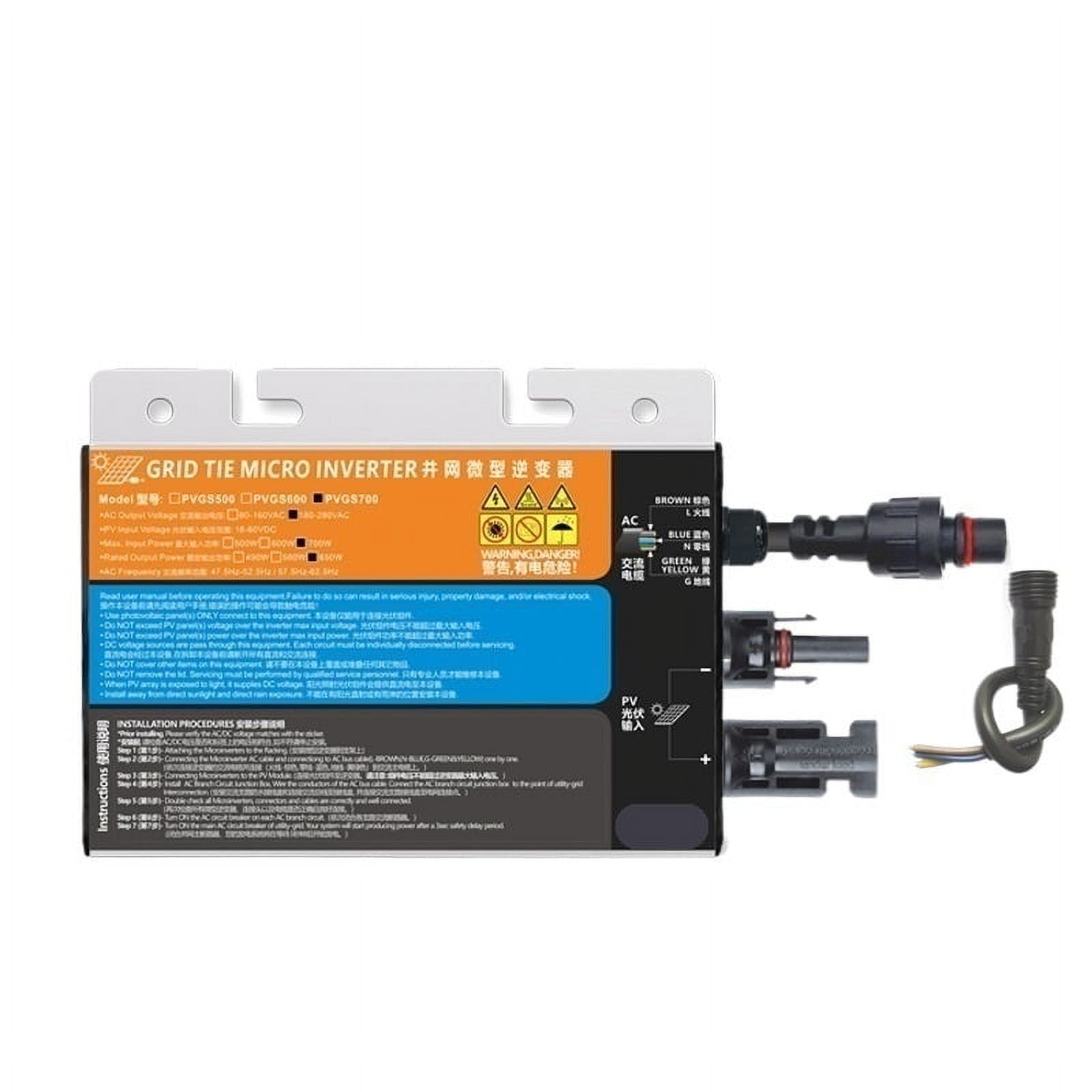700W/600W/500W/350W/300W/260W Solar PV Grid Tie Micro Inverter Smart ...