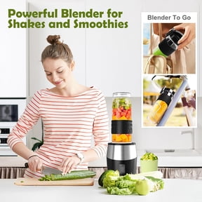 700W Blender and Food Processor Combo with 3-in-1 Function for Shakes Smoothies and Chopping