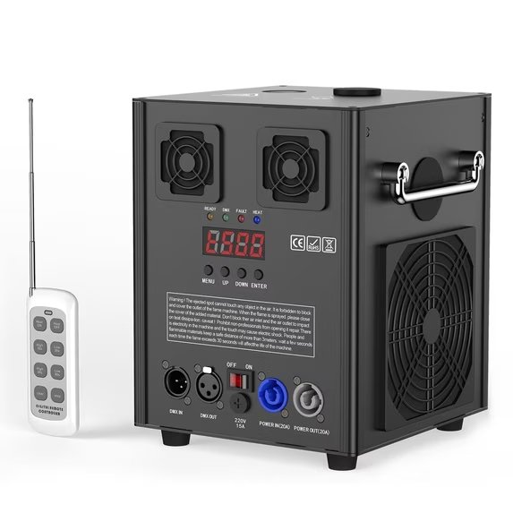 700W Cold Spark Machine DMX512 Firework Machine Flame Machine 3-16ft Adjustable for Wedding Stage Party DJ Disco,Black 1Pack