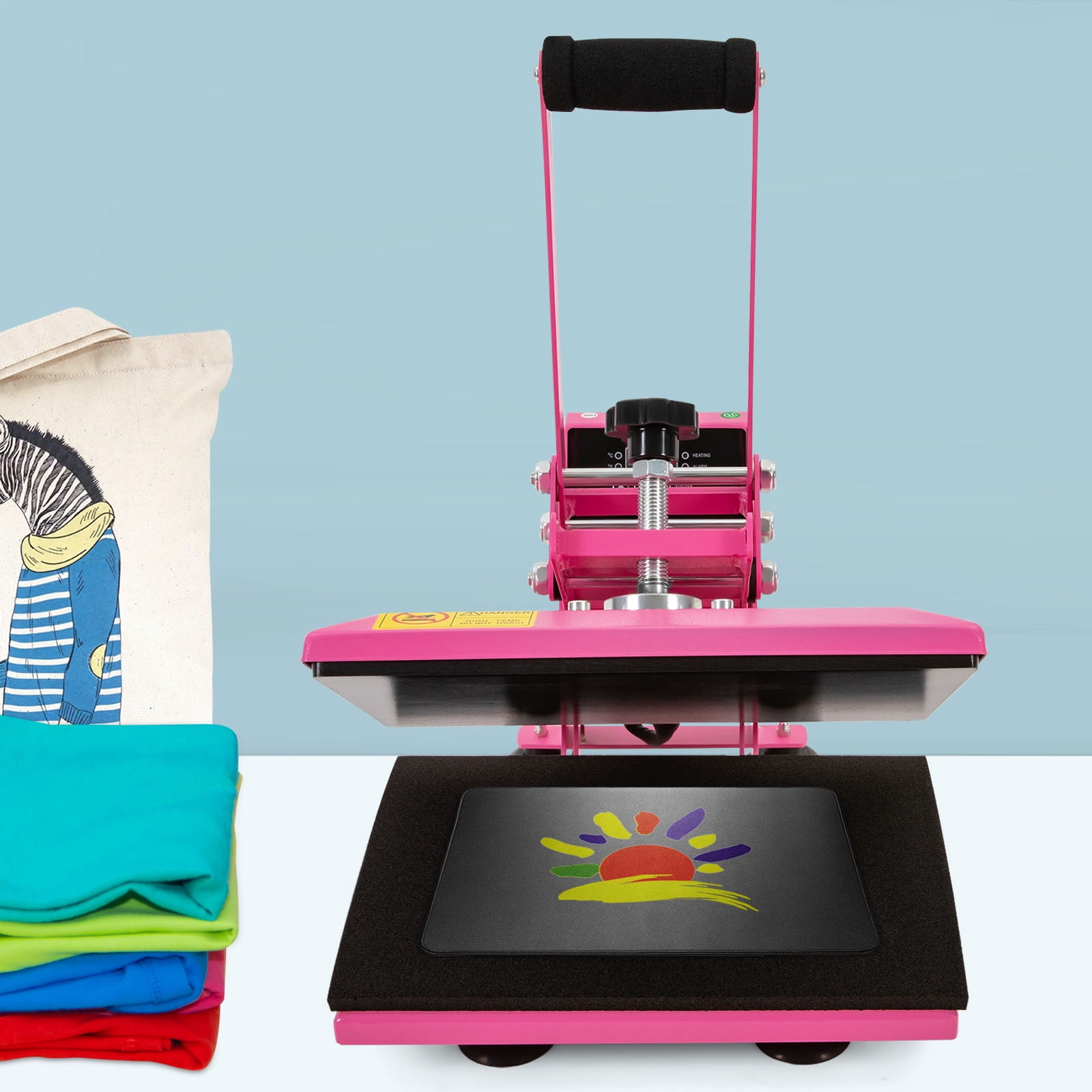 700W Four-tube Heating Technology Heat Press Machine 11.8*9inch, Heat Press Machine for T Shirts, T Shirt Press Machine