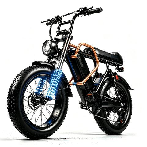 700W Peak Motor 19MPH 20" Fat Tire Electric Bike for Adults, 48V 15Ah Removable Battery Mountain E-Bike, UL 2849