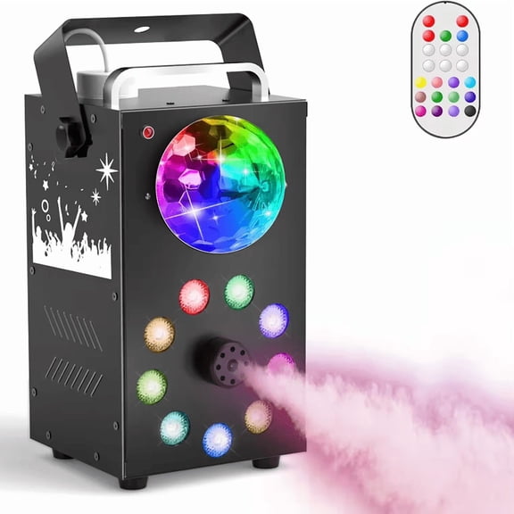 700W Professional Remote Control Fog Machine, 3-in-1 Smoke Machine With Multi-Color LED Lights & Magic Ball Effect, For Stage DJ Party Club Halloween Haunted House Events