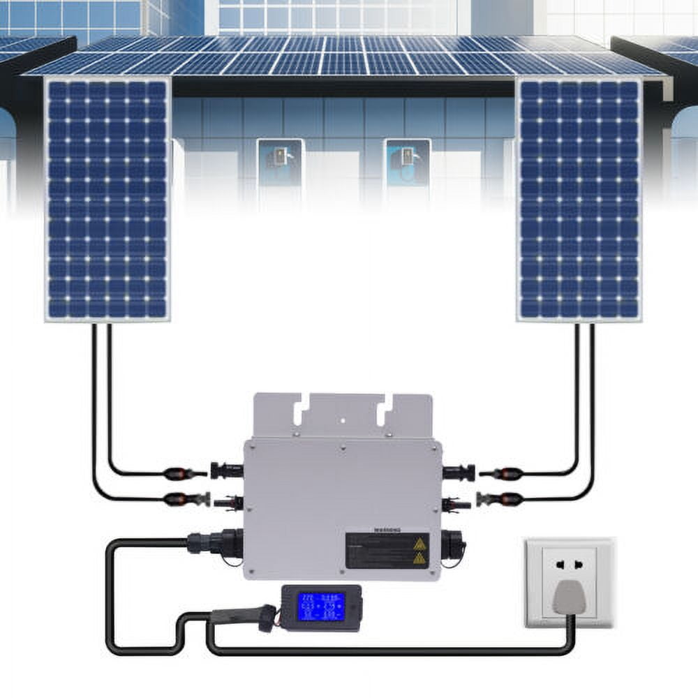 700W Solar Grid Tie Micro Inverter Fit Solar Panel Waterproof Grid Tie Inverter