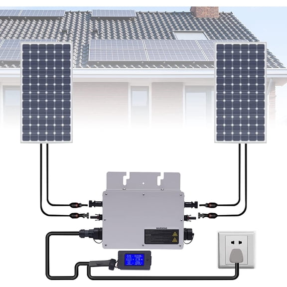 Miumaeov WVC-700W 110V 700 Watt Continuous Power Inverter with LCD Display