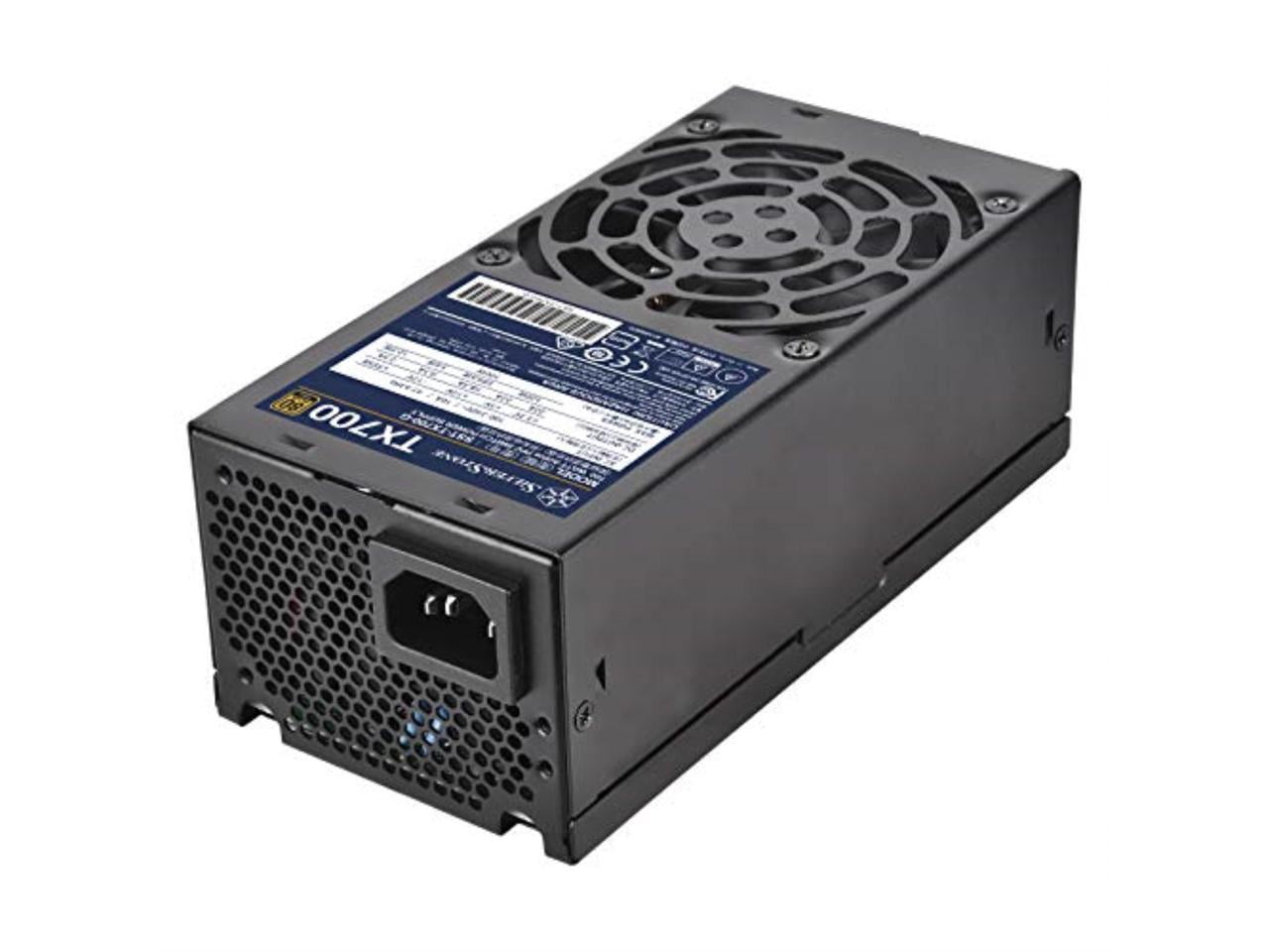 700W, TFX form factor, single +12V rails with 58.3A output, Silent 80mm Fan with 18~36dBA, efficiency 80Plus GOLD certification, fixed cable,4x 6+2pin PCI-E.