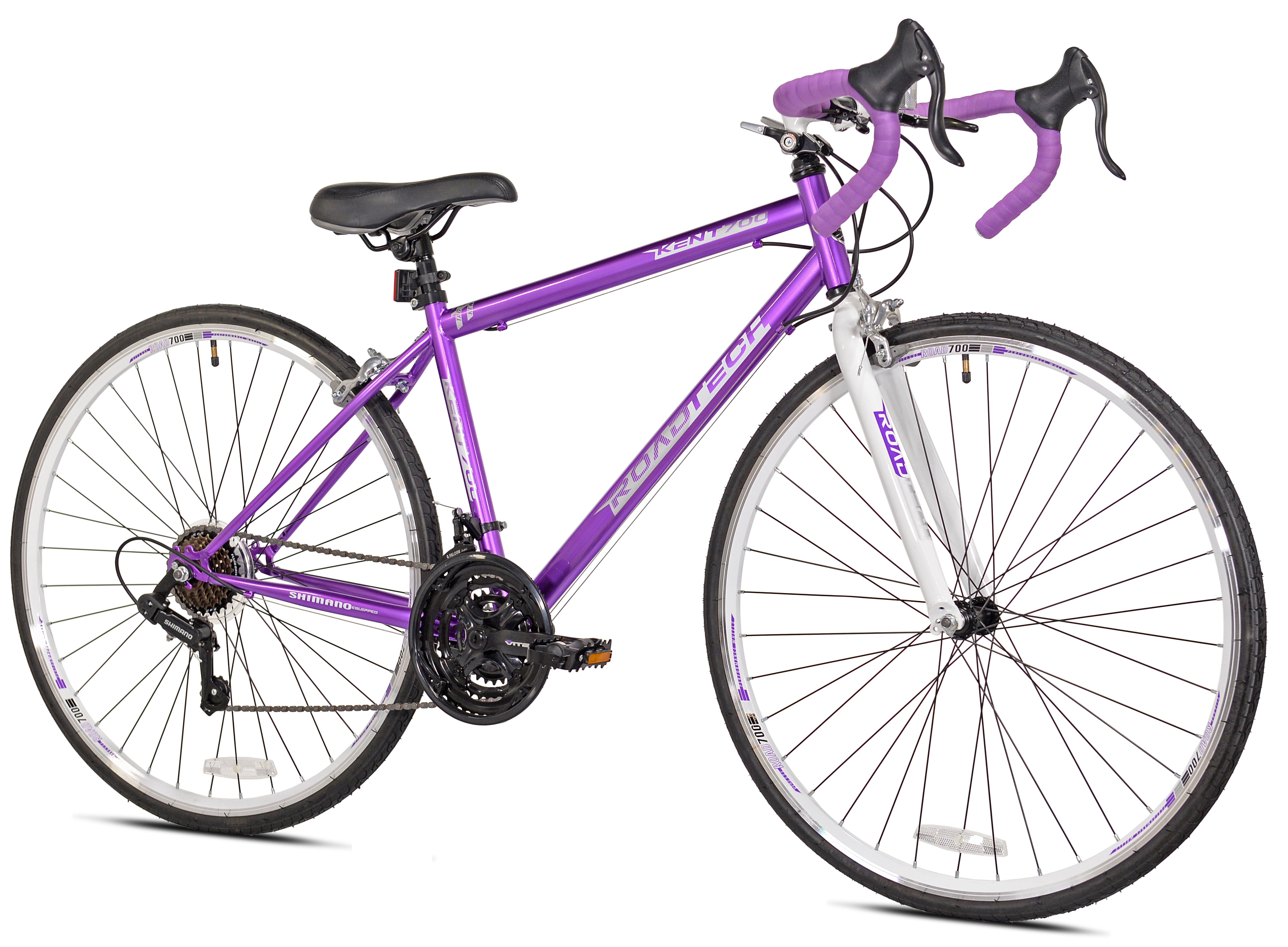 700c Kent Bicycles Women s RoadTech Road Bicycle Adults Age 13 Purple White