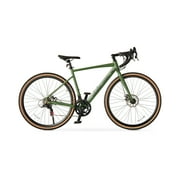 Ozark Trail 700C G.1 Explorer Drop Bar Gravel Bike, Small Frame, Fits Riders 51 - 55, Green, Adult, Unisex