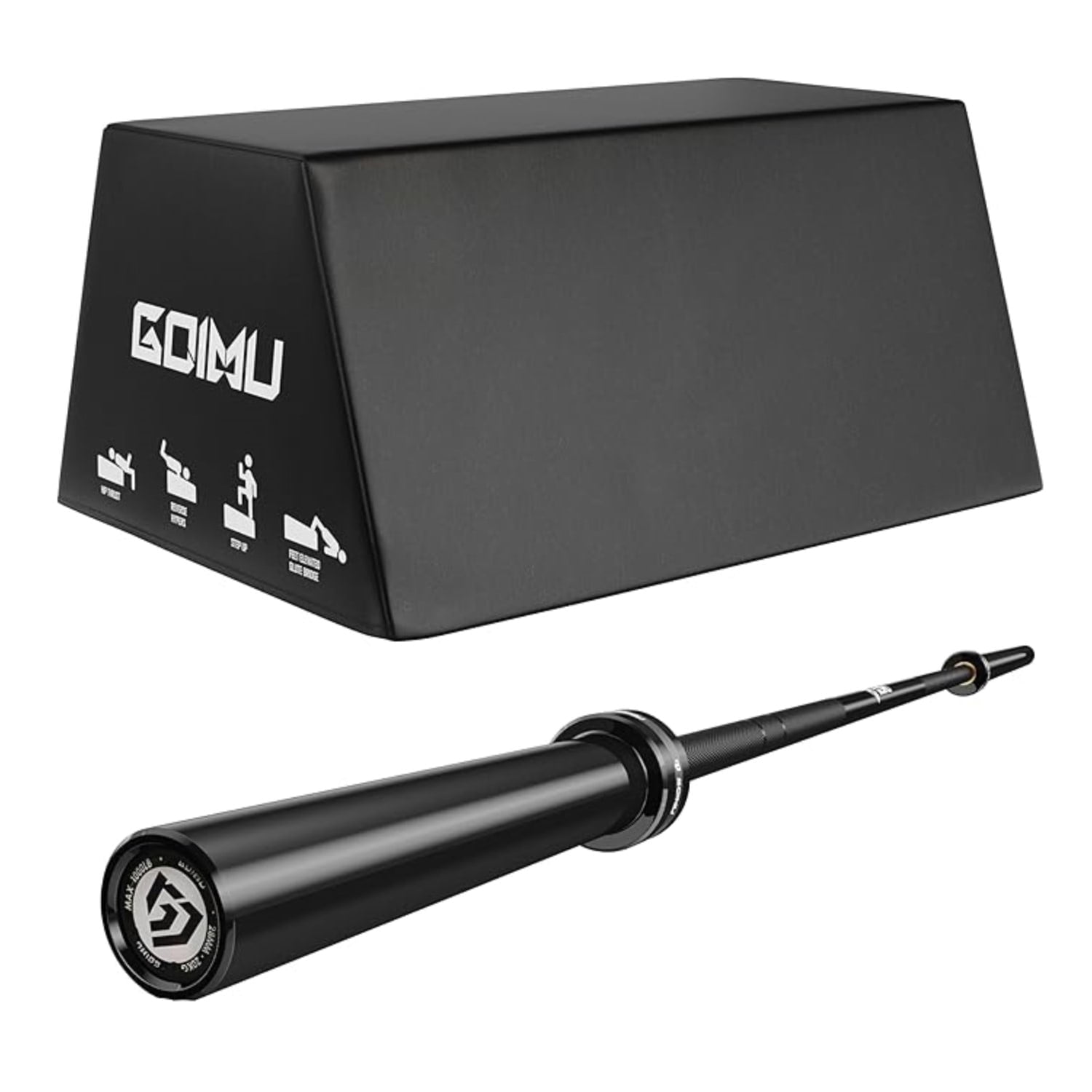 700lbs Hip Thrust Bench, Hip Thrust Machine for Core&Ab Strength Training, Multi-Functional Angled Glute Box with Non-Slip, Glute Bridge Machine for Home and Gym