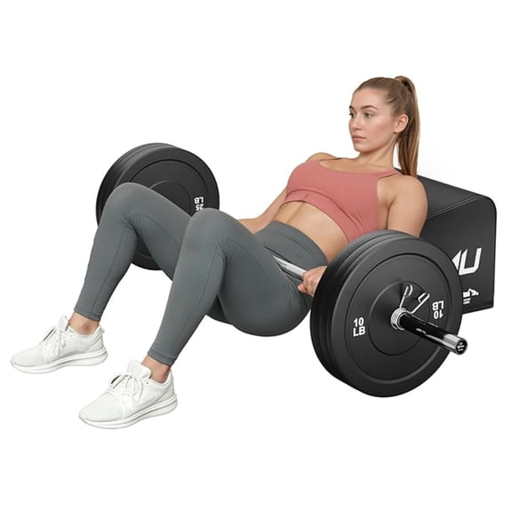700lbs Hip Thrust Bench, Hip Thrust Machine for Core&Ab Strength Training, Multi-Functional Angled Glute Box with Non-Slip, Glute Bridge Machine for Home and Gym