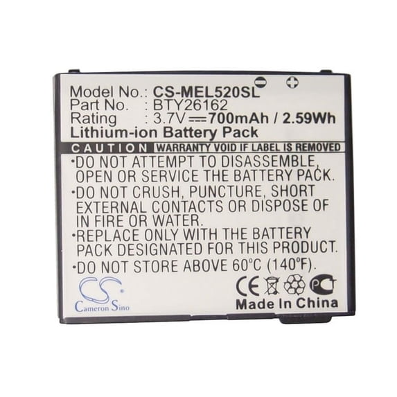 700mAh BTY26162 BTY26162ELSON/STD Battery for Emporia Elson EL520