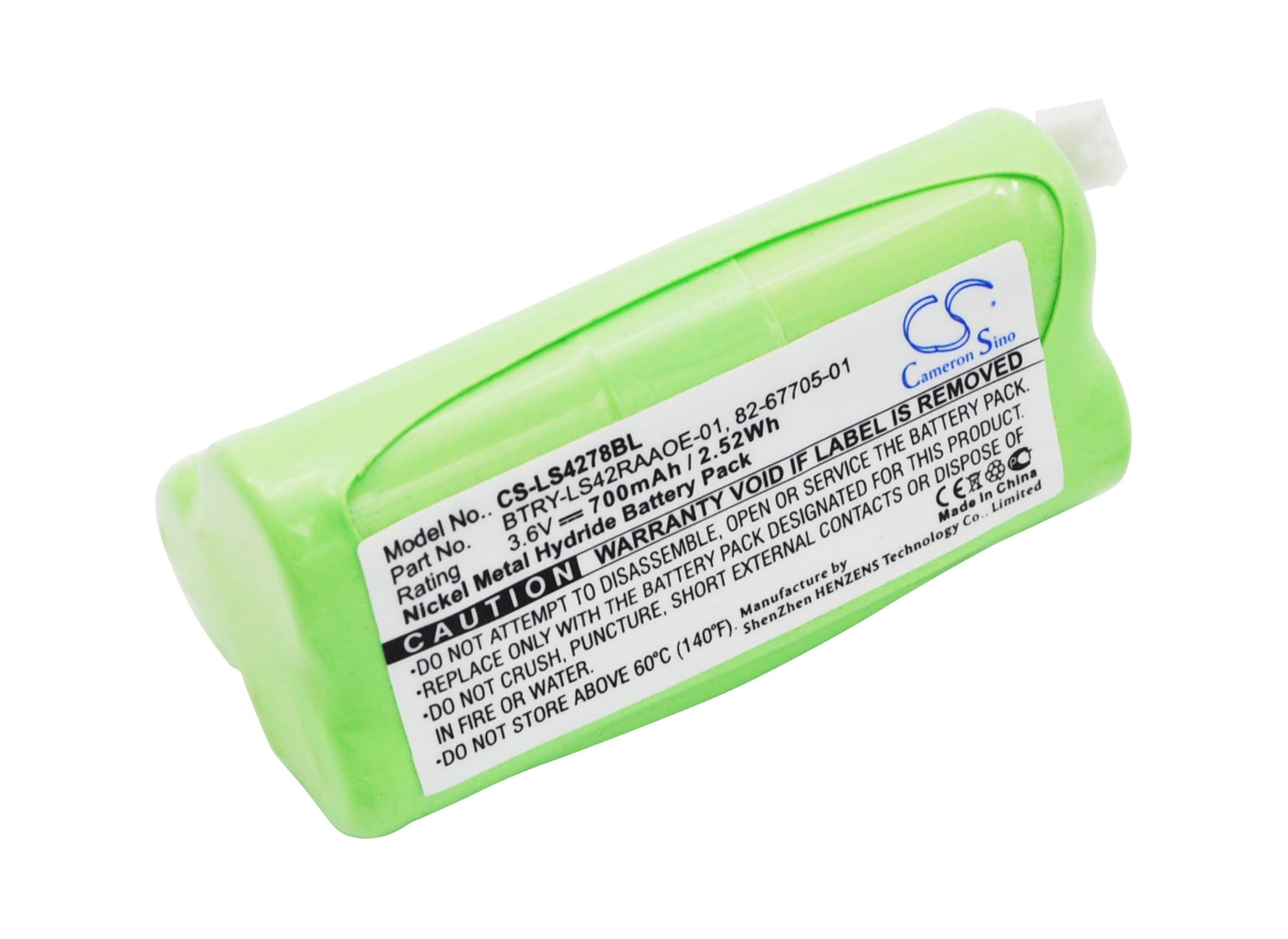 Batterie Ni-MH 800mAh Pour Scanner Symbol LS4278 - Remplace BTRY-LS42RAAOE-01